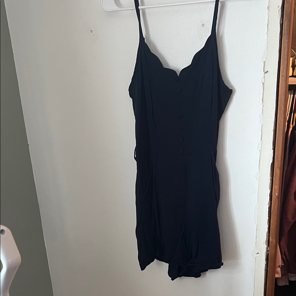 Market & Spruce Elegant Black Romper